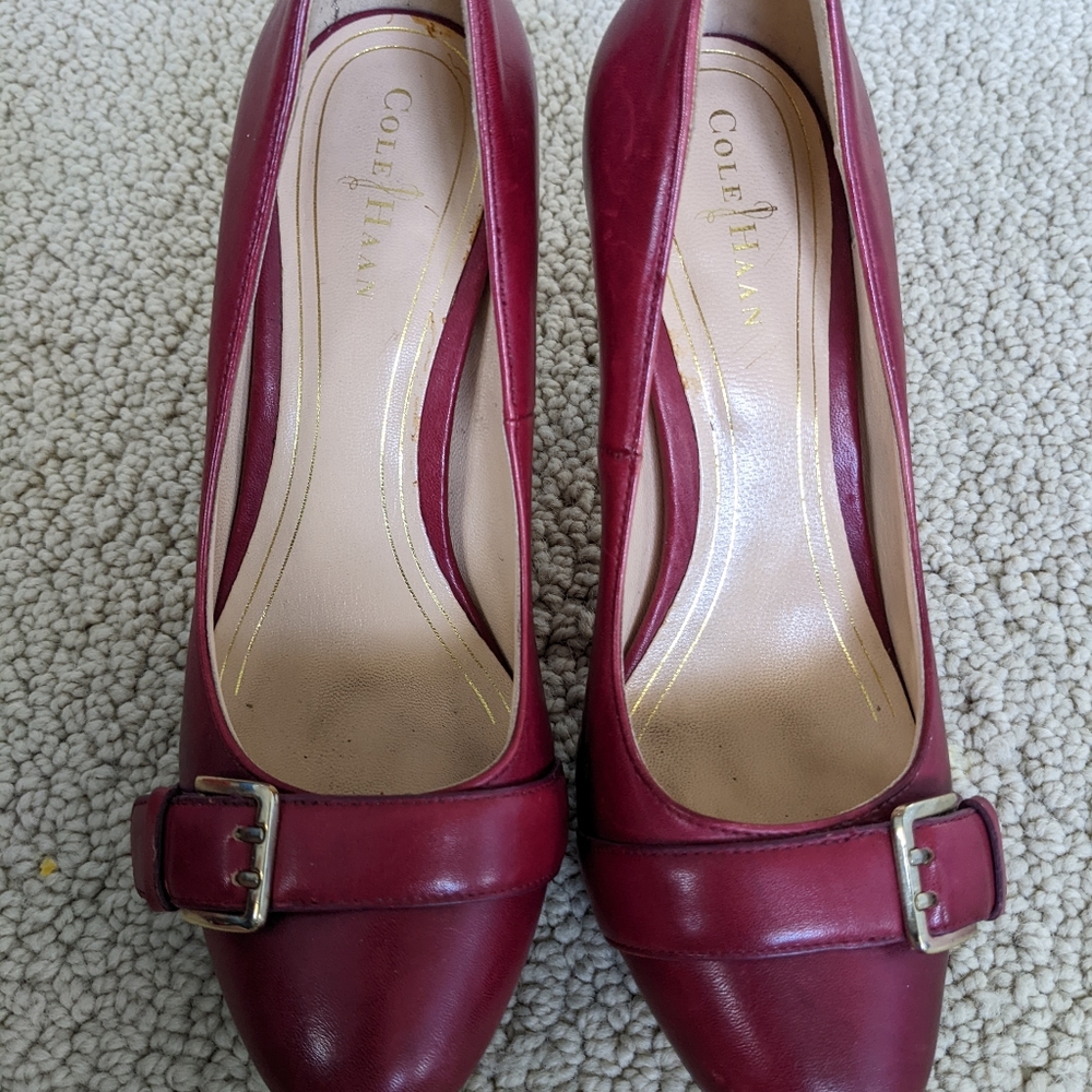 Cole Haan Nike Red Platform Heels sz 6